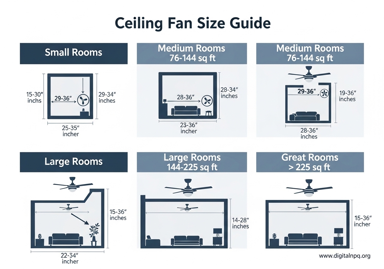 Ceiling Fan Size Guide