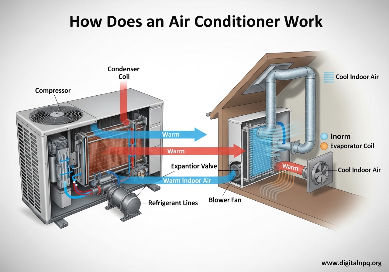 How Does an Air Conditioner Work (2026) Complete Explanation
