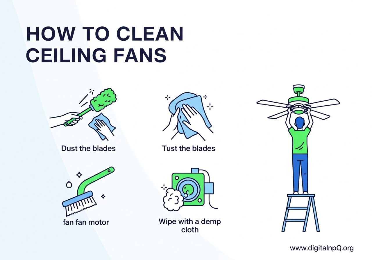How to Clean Ceiling Fans 2026: Complete Guide