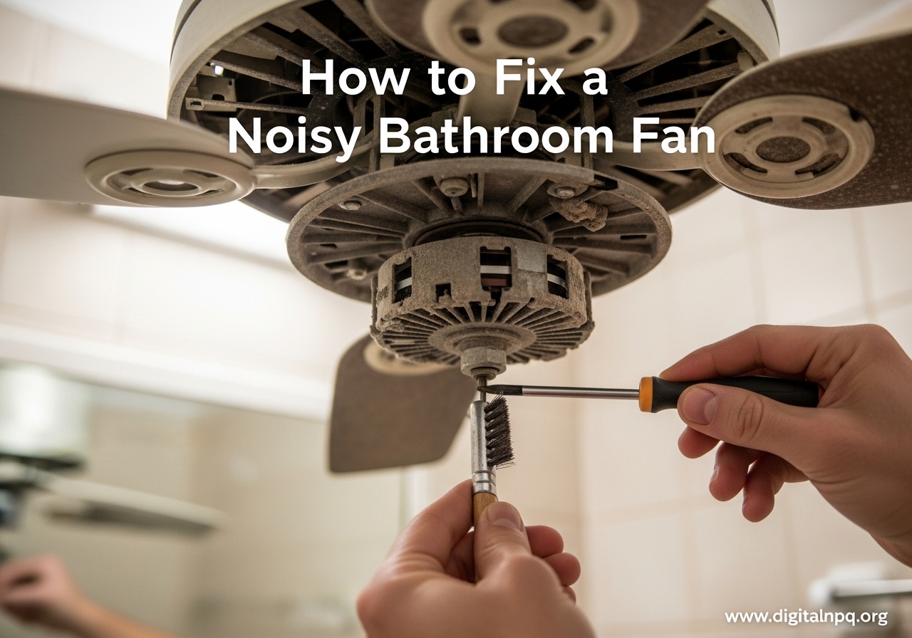 How to Fix a Noisy Bathroom Fan