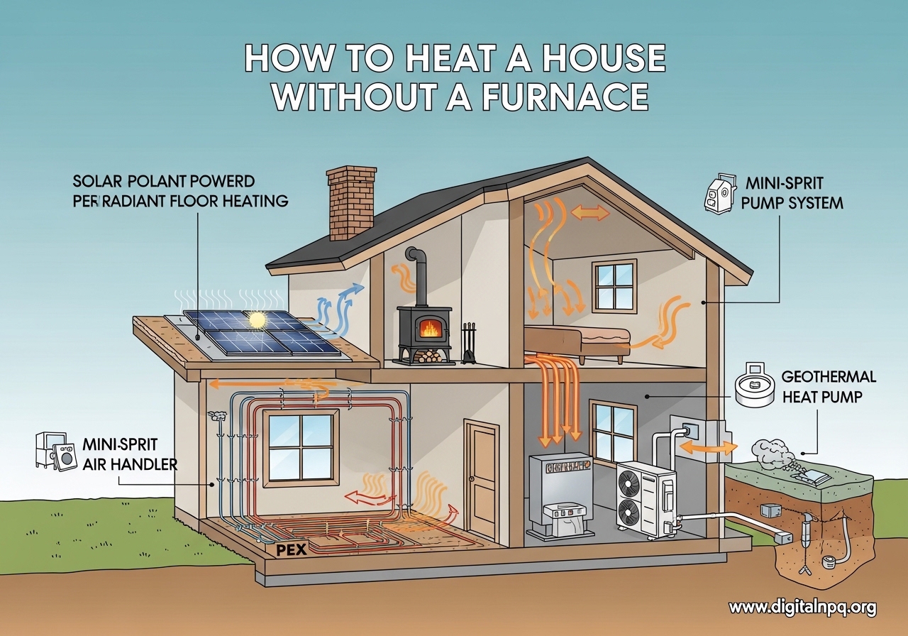 How to Heat a House Without a Furnace