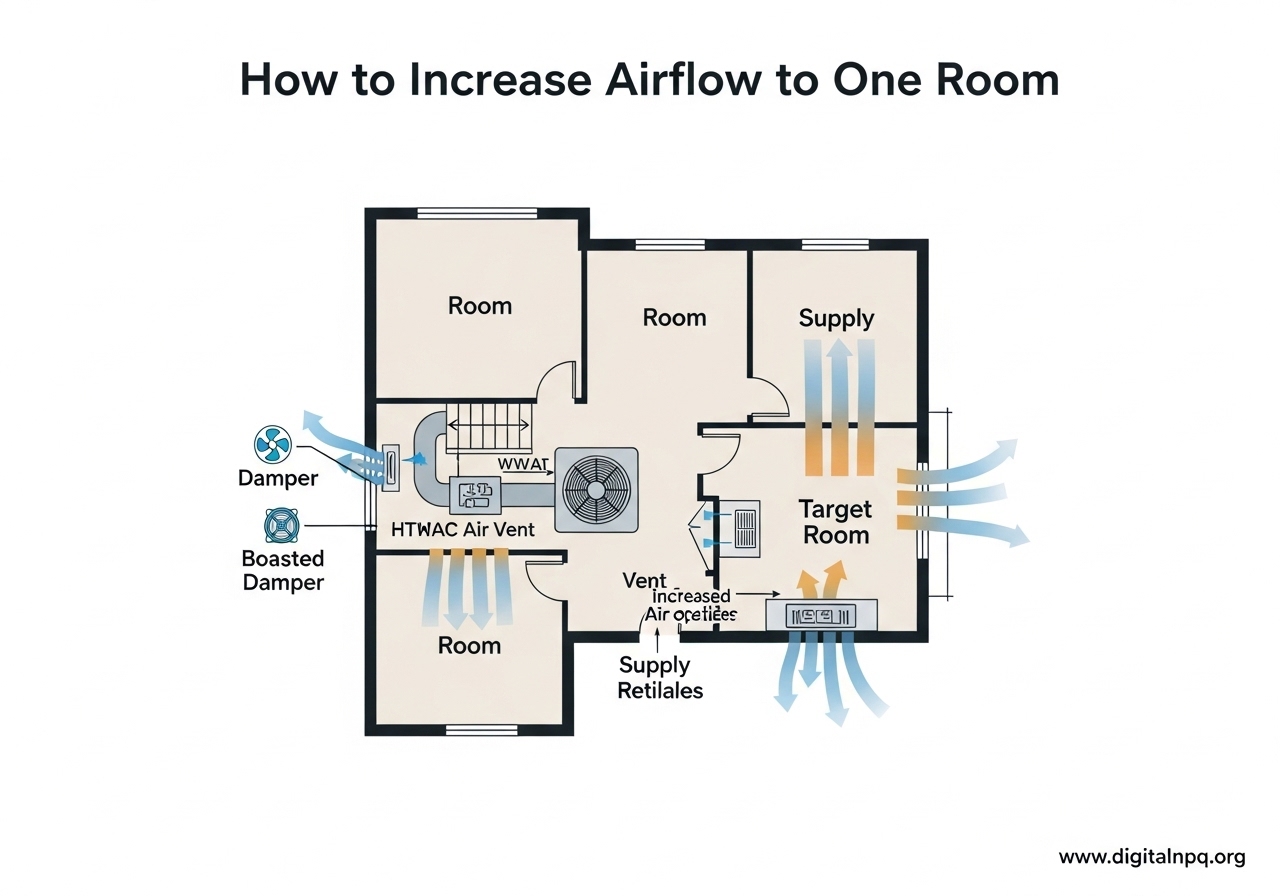 How to Increase Airflow to One Room