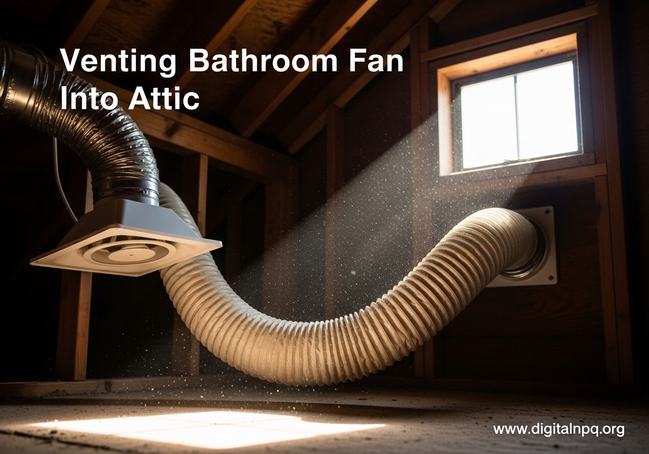 Venting Bathroom Fan Into Attic