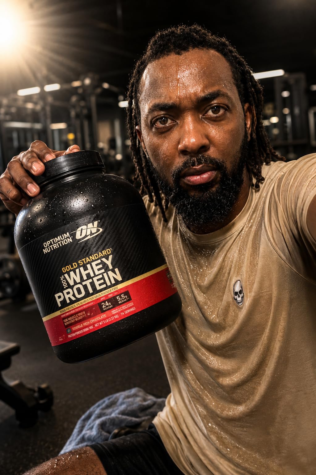 Optimum Nutrition Gold Standard 100% Whey Protein Powder, Vanilla Ice Cream, 2 Pound customer photo 1