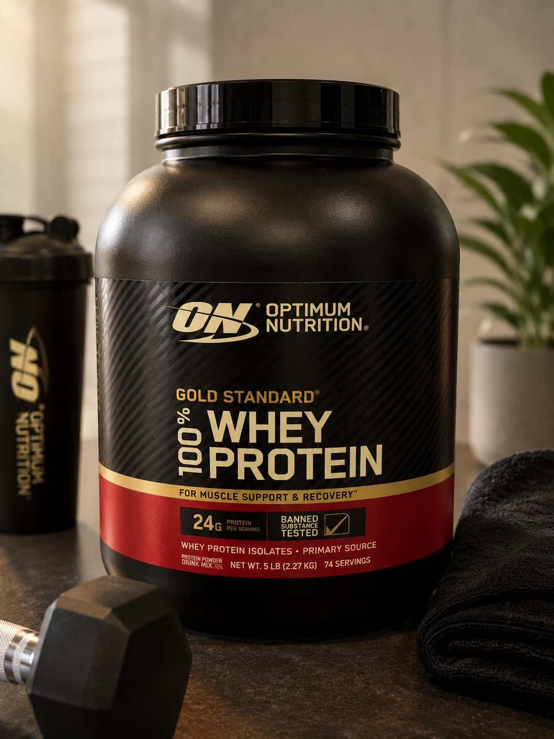 Optimum Nutrition Gold Standard 100% Whey Protein Powder, Vanilla Ice Cream, 2 Pound customer photo 2