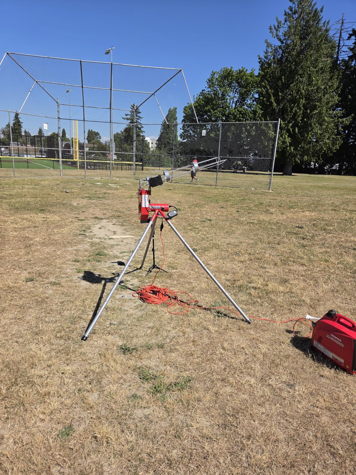 Heater Sports Heavy-Duty Baseball Pitching Machine W/Bonus Ball Feeder - Accurate & Adjustable Pitching Machine for Kids, Teens, and Adults | Ideal for Baseball Training and Practice Sessions customer photo 1
