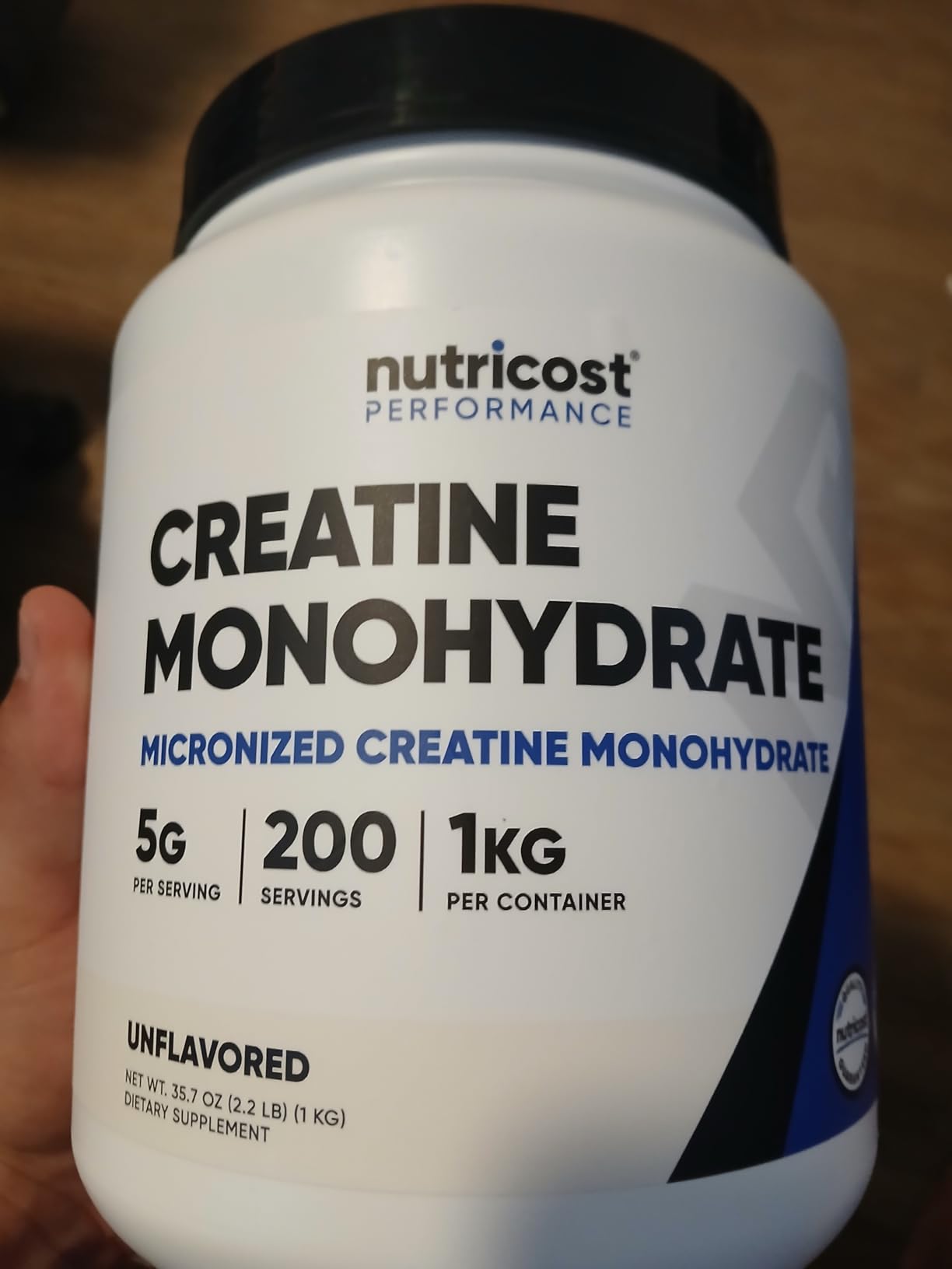 Nutricost Creatine Monohydrate Micronized Powder 500G, 5000mg Per Serv (5g) - 100 Servings, 17.9 Oz customer photo 1