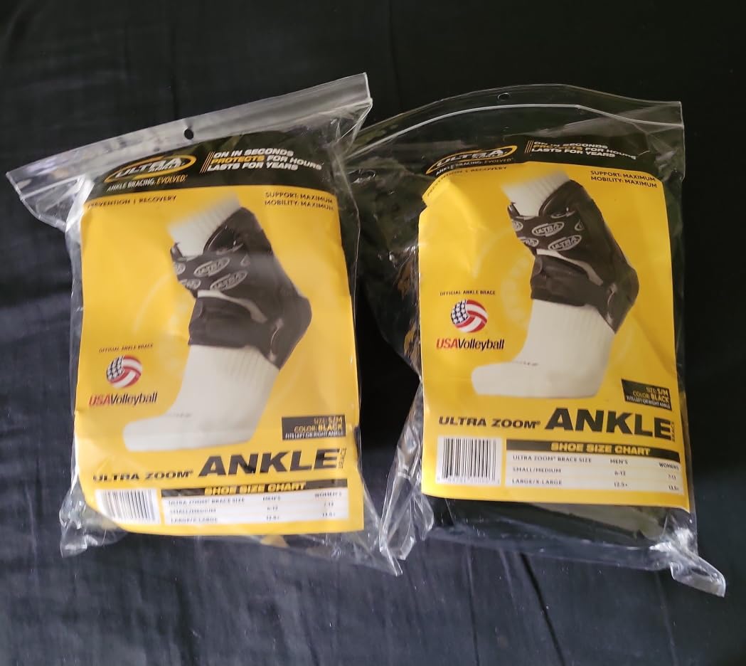 Ultra Zoom Ankle Brace for Sprained Ankle Recovery & Sports Support - Soft Shell Hinged Stabilizing Brace for Soccer, Basketball, Volleyball, Football - Men & Women Athletic Injury Prevention customer photo 2