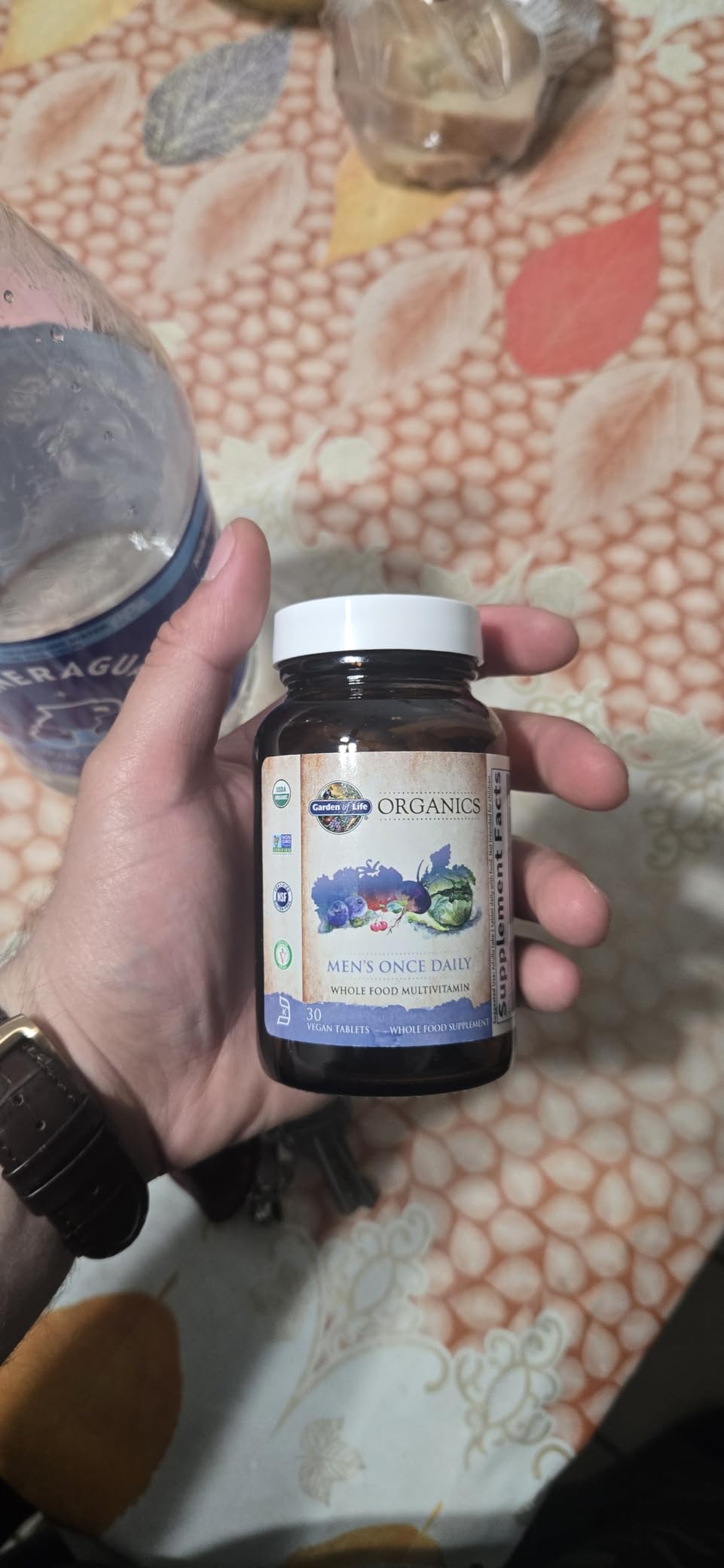 Garden of Life Once Daily Whole Food Multivitamin for Men, Organic Mens Vitamins & Minerals, Vitamin C, Zinc, Vegan, for Health & Well-Being, 60 Tablets customer photo 2