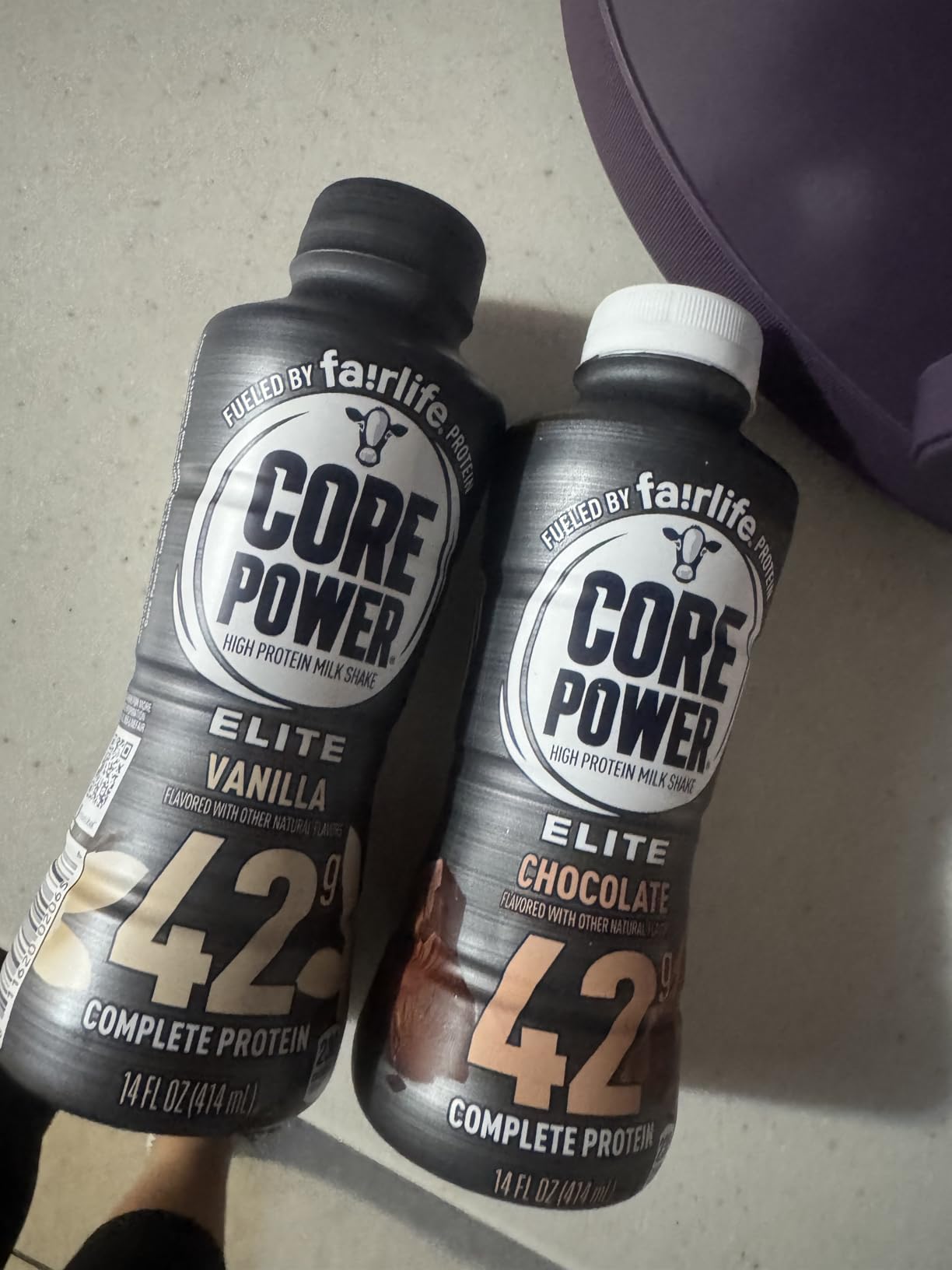 Core Power Elite High Protein Shake, Chocolate, 42g Protein, 14oz, 12 Pack customer photo 2