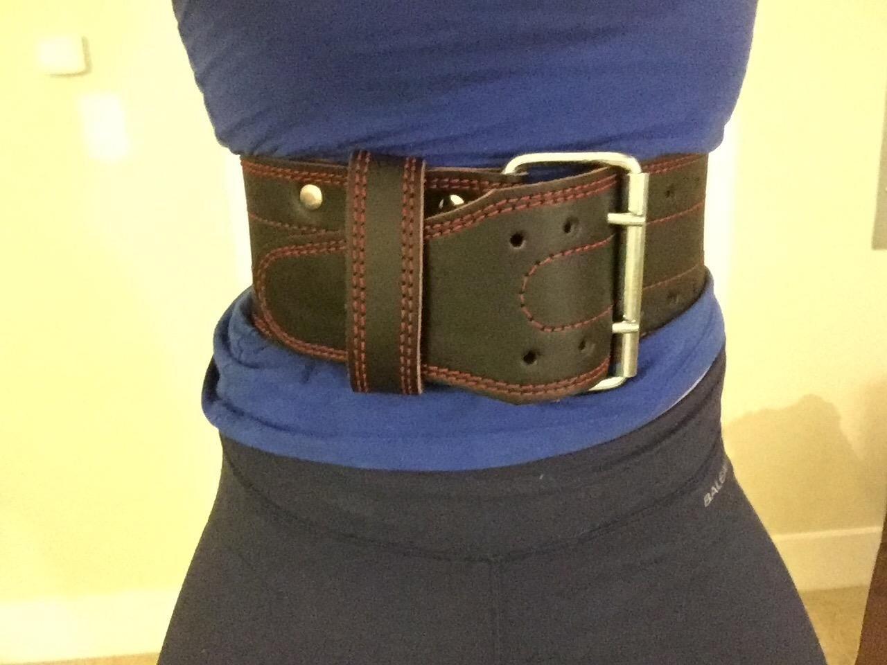 ProFitness Weight Lifting Belt (5mm Thick) - Leather Weight Belt for Men & Women - Back Support Squat Belt - Gym Belt for Weightlifting, Powerlifting & Deadlifts | Adjustable Weightlifting Belt customer photo 2