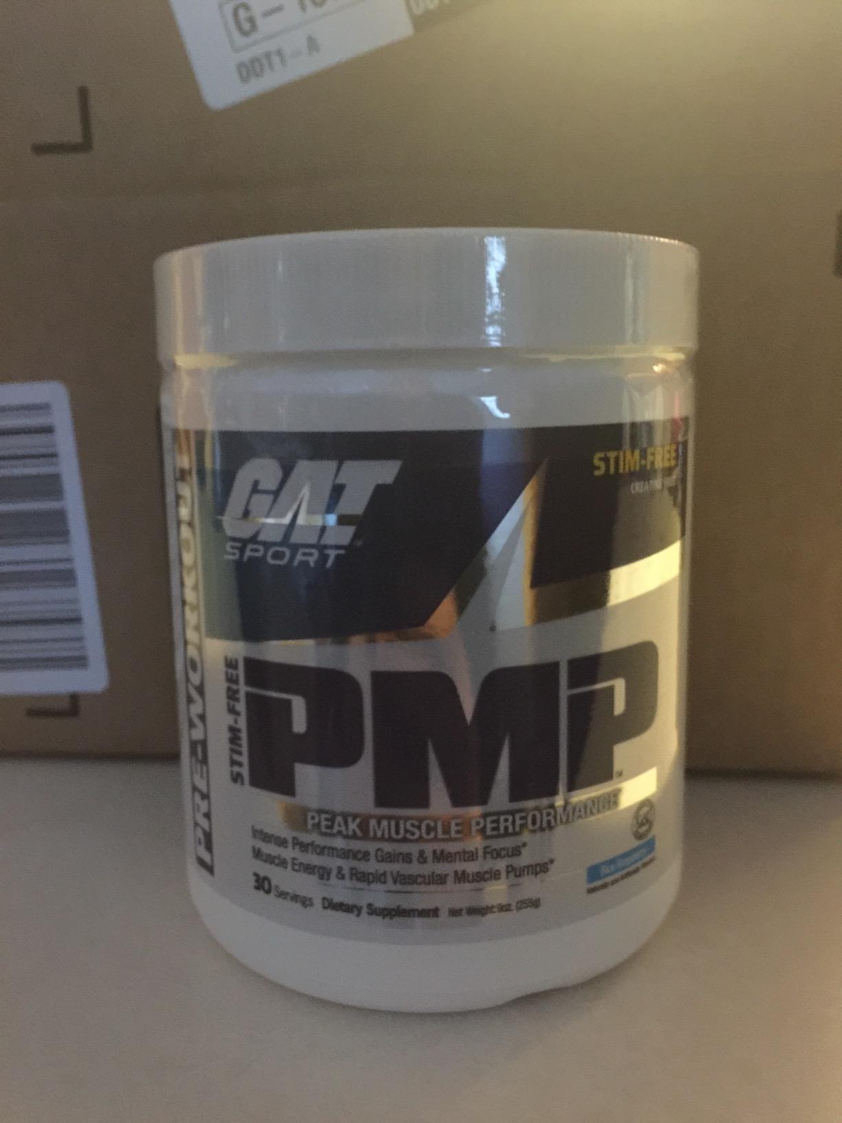GAT SPORT PMP (Peak Muscle Performance), Pre-Workout, 30 Servings (Blue Raspberry (Stim-Free)) customer photo 1