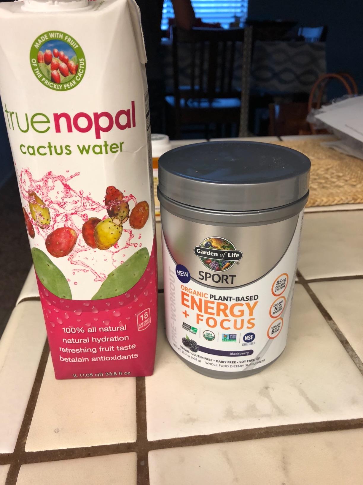 Garden of Life SPORT Organic Plant-Based Energy + Focus Pre Workout Powder, Blackberry Flavor - Clean Preworkout with 85mg Caffeine, Natural NO Booster, B12, Vegan, Gluten Free, Non-GMO, 30 Servings customer photo 2