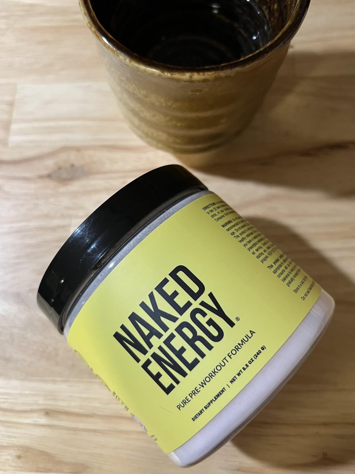 NAKED Energy - Pure Pre Workout Powder for Men and Women, NSF Certified, Vegan, Unflavored, Healthy Pre Workout - No Added Sweeteners, Colors Or Flavors - 50 Servings customer photo 2