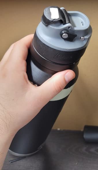 Coleman Autoseal FreeFlow Stainless Steel Water Bottle, Black, 24oz customer photo 1