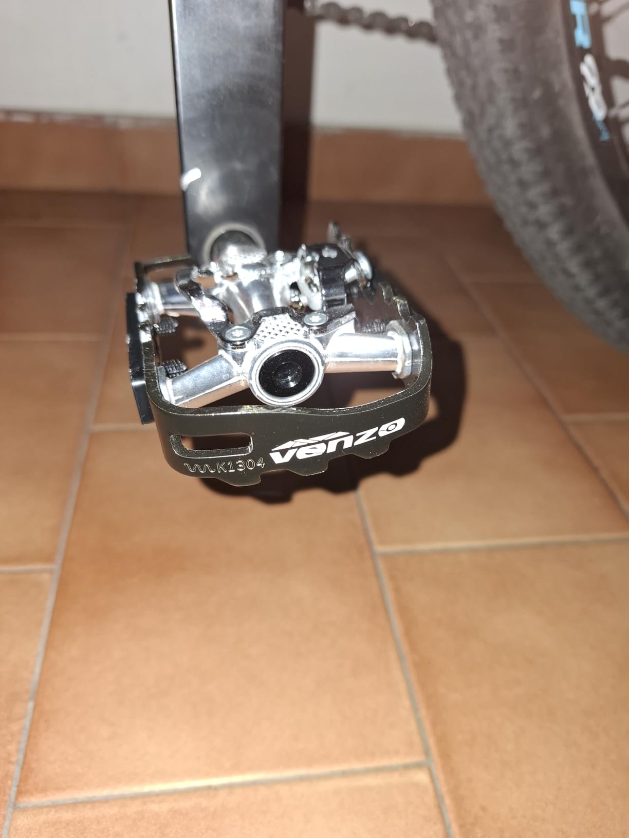 VENZO Multi-Use Compatible with Shimano SPD Mountain Bike Bicycle Sealed Clipless Pedals - Dual Platform Multi-Purpose customer photo 1