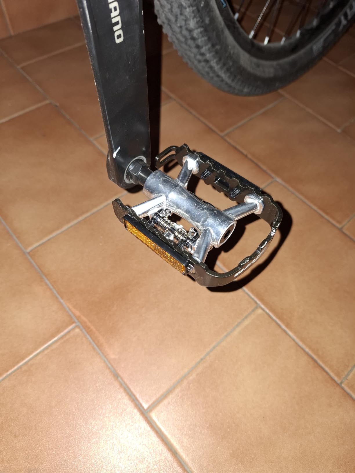 VENZO Multi-Use Compatible with Shimano SPD Mountain Bike Bicycle Sealed Clipless Pedals - Dual Platform Multi-Purpose customer photo 2