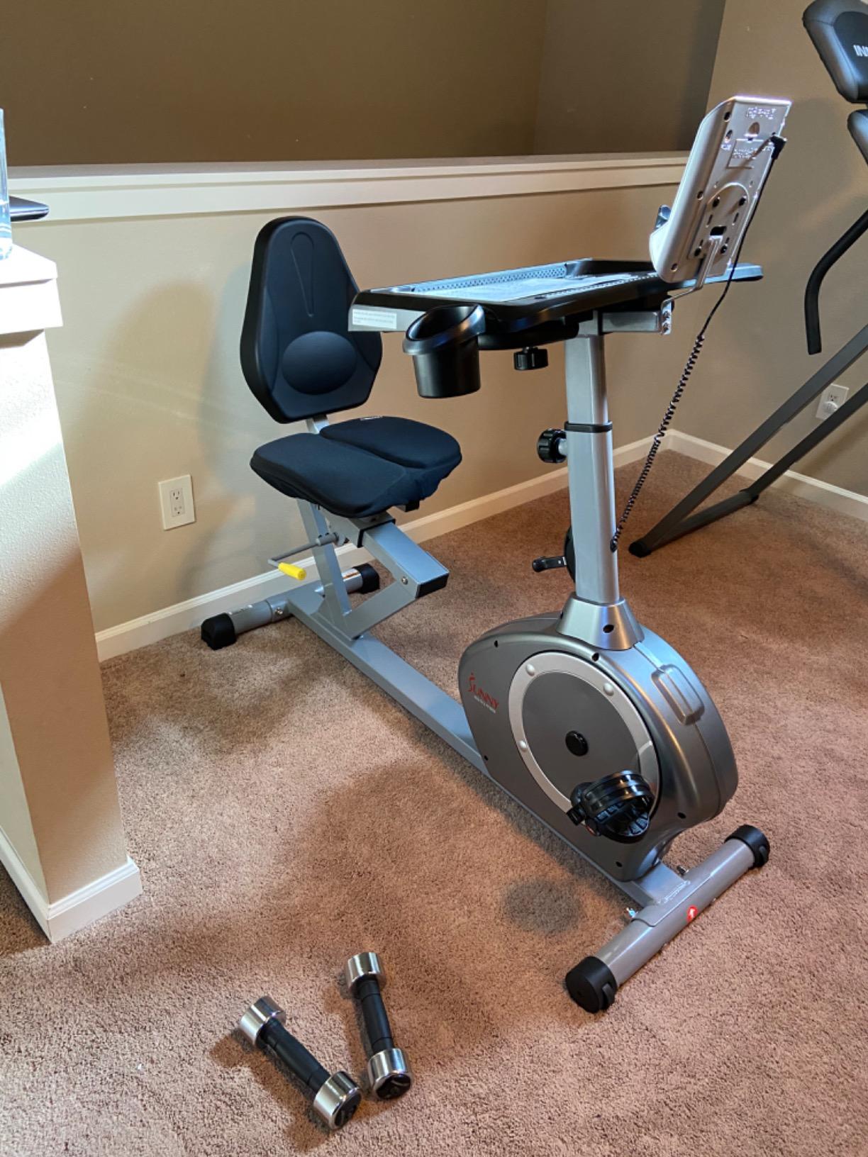 Sunny Health & Fitness Elliptical Exercise Machine, Silent Elliptical Training with Pulse Sensor, Adjustable Resistance and Long Stride Full Body Workout, SunnyFit App Access via Bluetooth customer photo 2