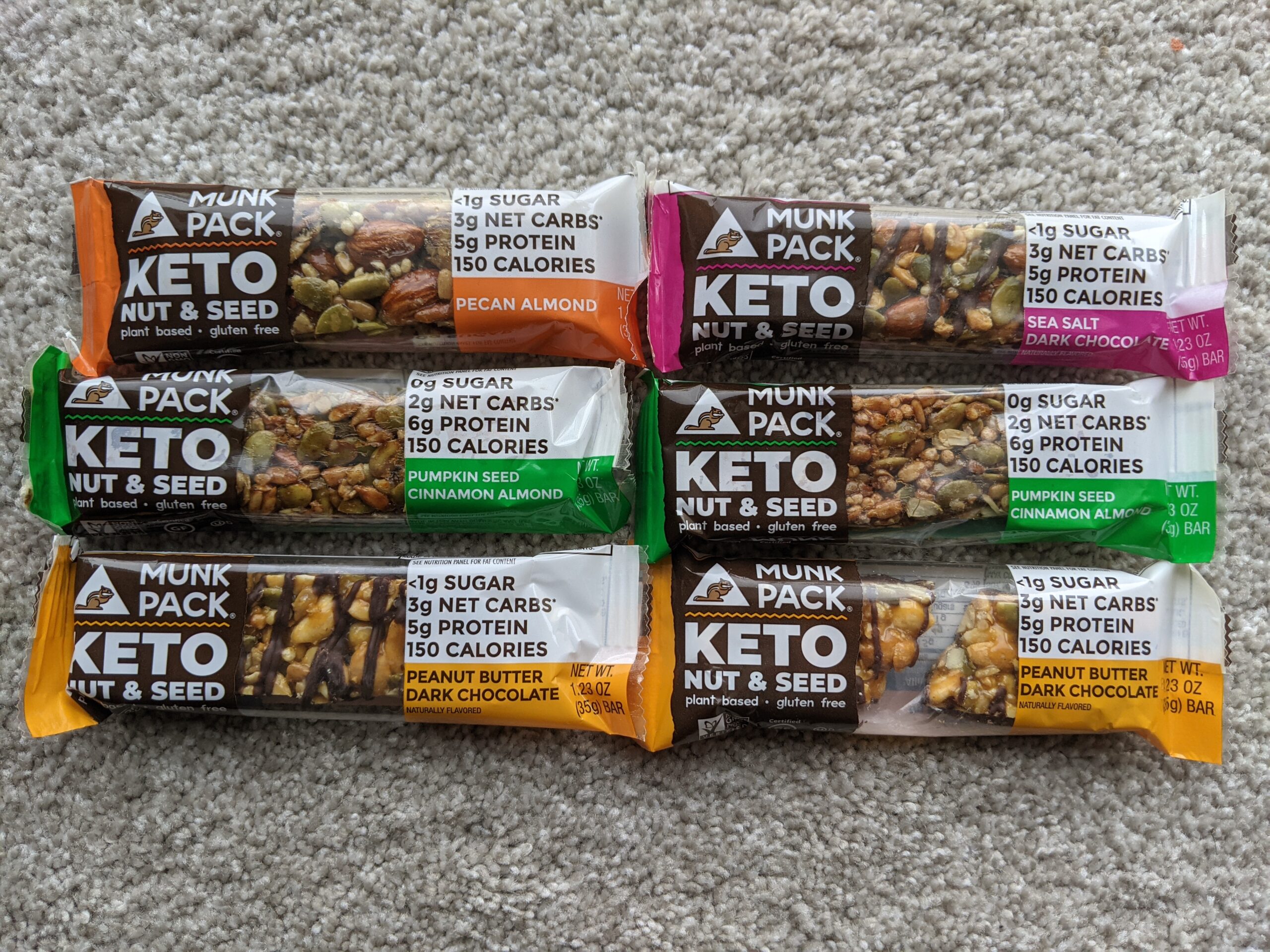 Munk Pack Fiber Nut Bars, Variety Pack Prebiotic Probiotic GLP-1 Snack, 5g Fiber, Gut Friendly Allulose, Plant Protein, Gluten Free, Keto, No Sugar Alcohol, 3g Net Carb, 6 Count customer photo 2