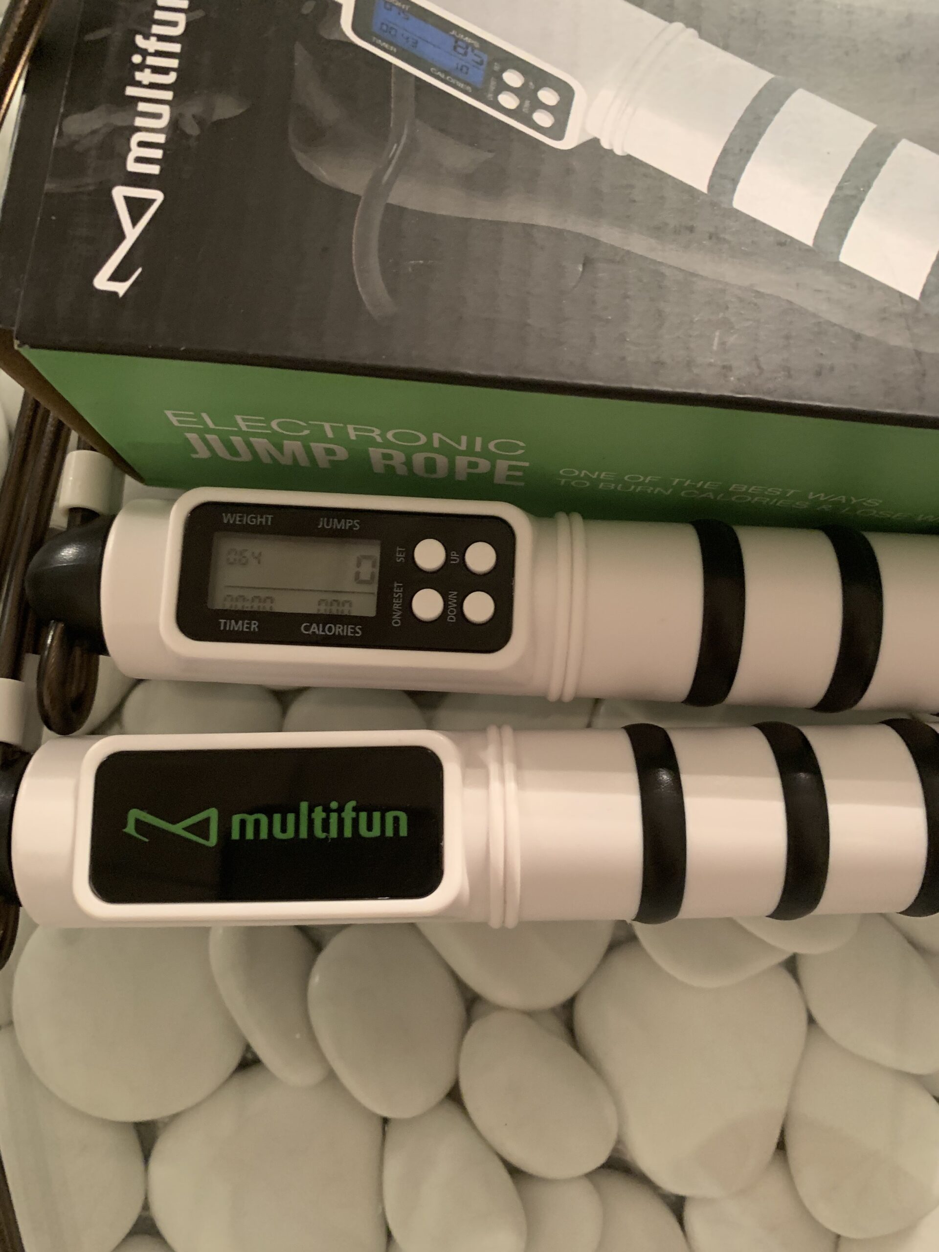 multifun Digital Jump Rope with Smart Counter & Timer - Adjustable Speed Skipping Rope for Fitness, Weight Loss, Boxing, MMA - Tangle-Free Ball Bearings & Anti-Slip Handles for Men, Women, Kids.(Check 2026 New Evolution for 3s Rope Swap) customer photo 2
