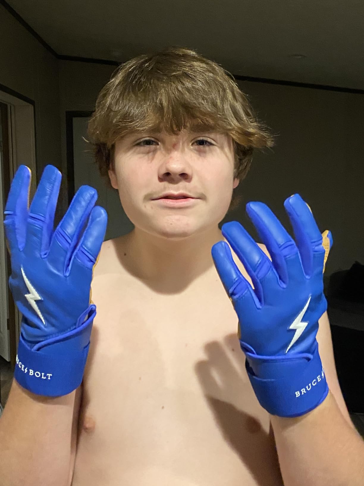 BRUCE BOLT Original Series Long Cuff Batting Gloves - Multiple Colors - Adult & Youth Sizes customer photo 2