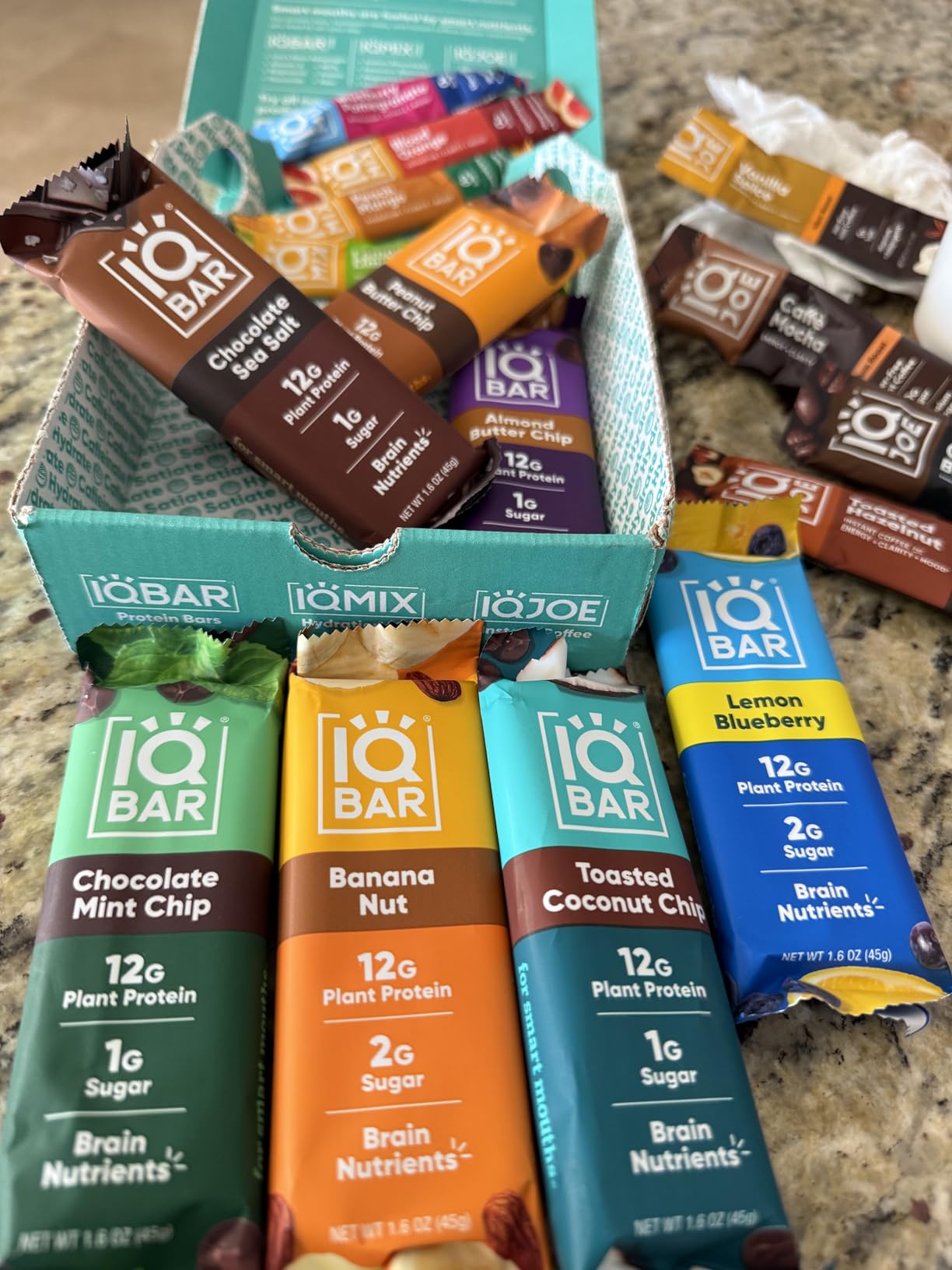 IQBAR Clean Plant Protein Bars - Bar Sampler - 7 Count - Keto, Vegan, High Fiber, Gluten and Dairy Free, Low Sugar Snack - Brain and Body Nutrients customer photo 2