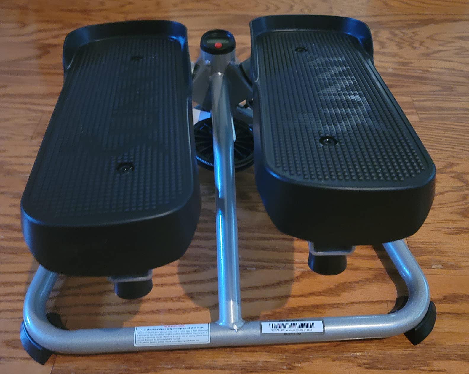 Sunny Health & Fitness Twist Steppers with Resistance Bands, Compact Mini Stair Step Machines for Low-Impact Home Cardio Workouts customer photo 2