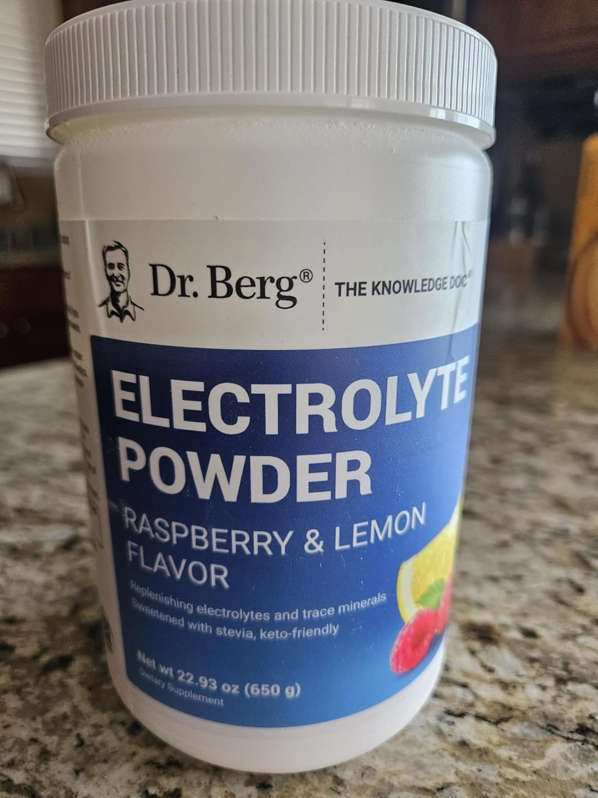 Dr. Berg Zero Sugar Hydration Keto Electrolyte Powder - Enhanced w/ 1000 mg of Potassium & Real Pink Himalayan Salt (NOT Table Salt) - Raspberry & Lemon Flavor Hydration Drink Supplement, 100 Servings customer photo 2
