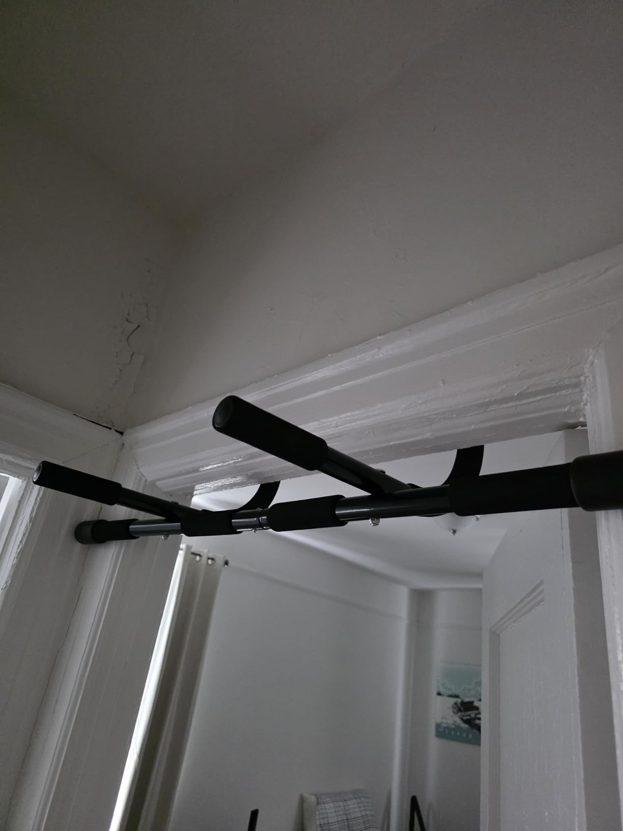 Ally Peaks Pull Up Bar for Doorway | Thickened Steel Max Limit 440 lbs Upper Body Fitness Workout Bar | Multi-Grip Strength for Doorway customer photo 2