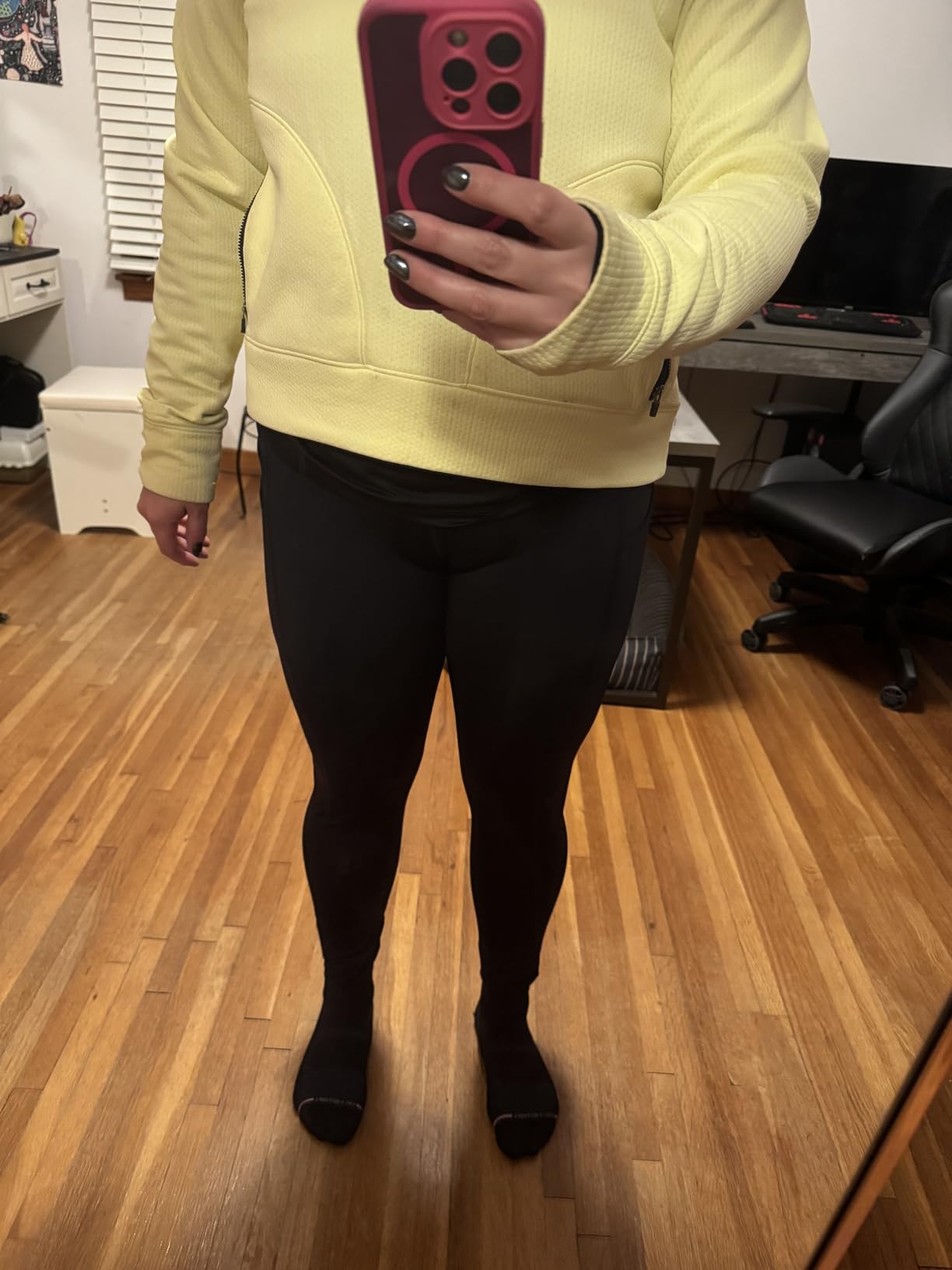 Women's Fleece Lined Leggings Water Resistant Thermal Winter Warm Tights High Waisted with Pockets Running Gear customer photo 2