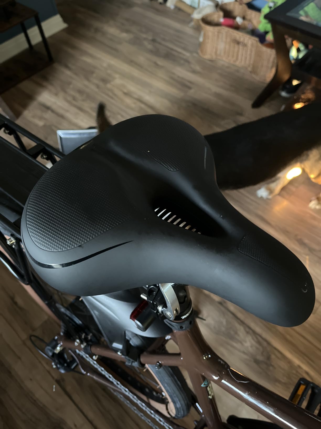ROCKBROS Bike Seat Cushion for Men Women with Dual Shock Absorbing Ball Memory Foam - Ergonomic Bike Saddle customer photo 1