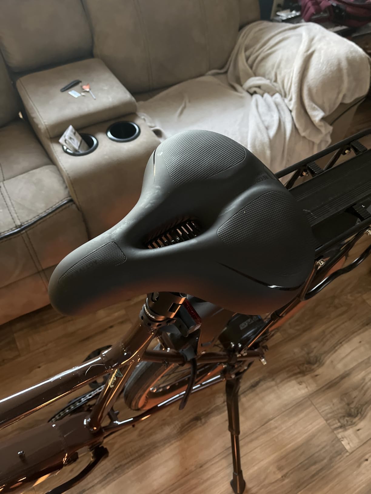 ROCKBROS Bike Seat Cushion for Men Women with Dual Shock Absorbing Ball Memory Foam - Ergonomic Bike Saddle customer photo 2