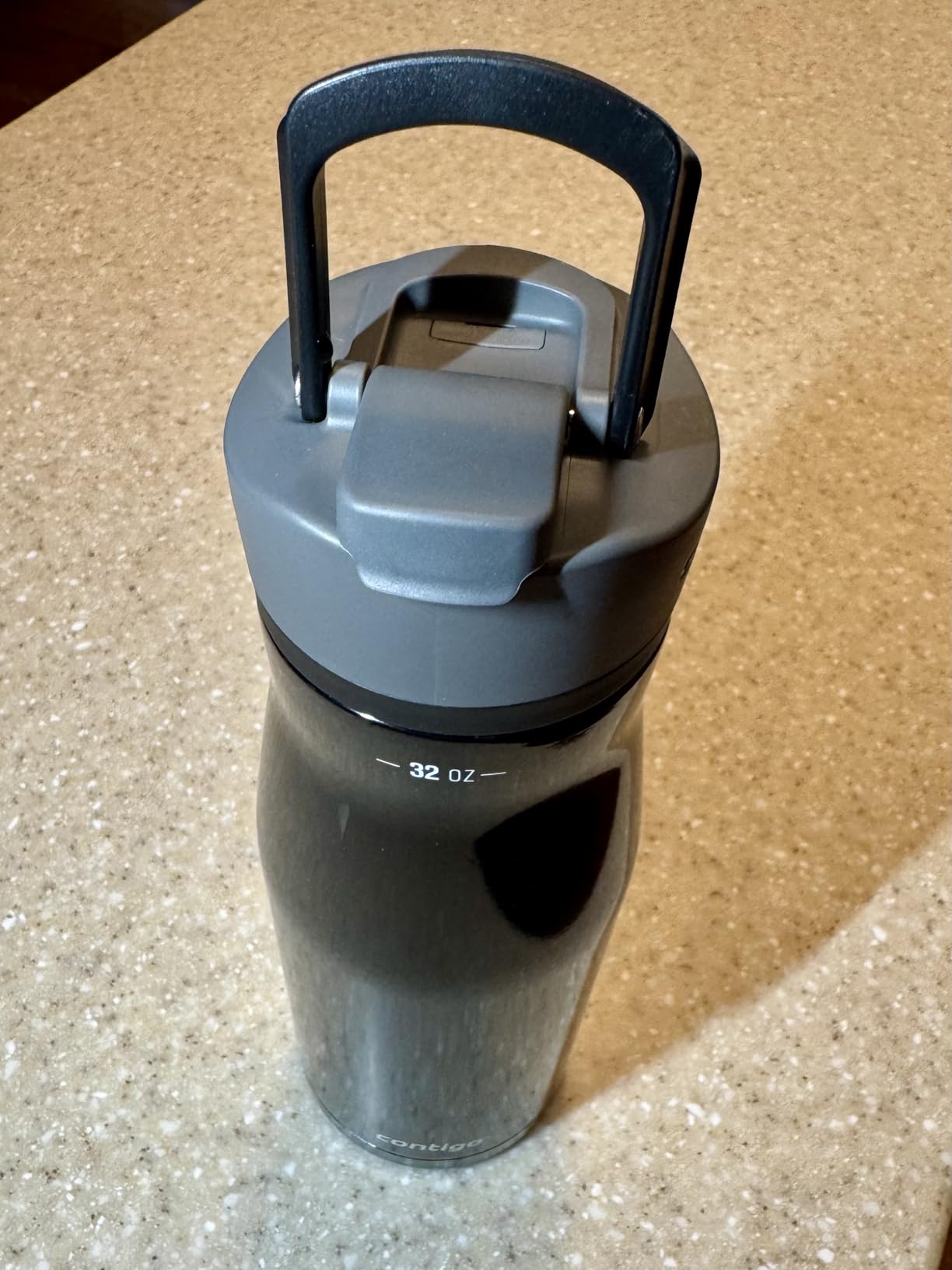Contigo Cortland Chill 2.0 Vacuum-Insulated Stainless Steel Water Bottle, Spill-Proof Sip Technology, Interchangeable Lid, 24oz, Steel/Licorice customer photo 2