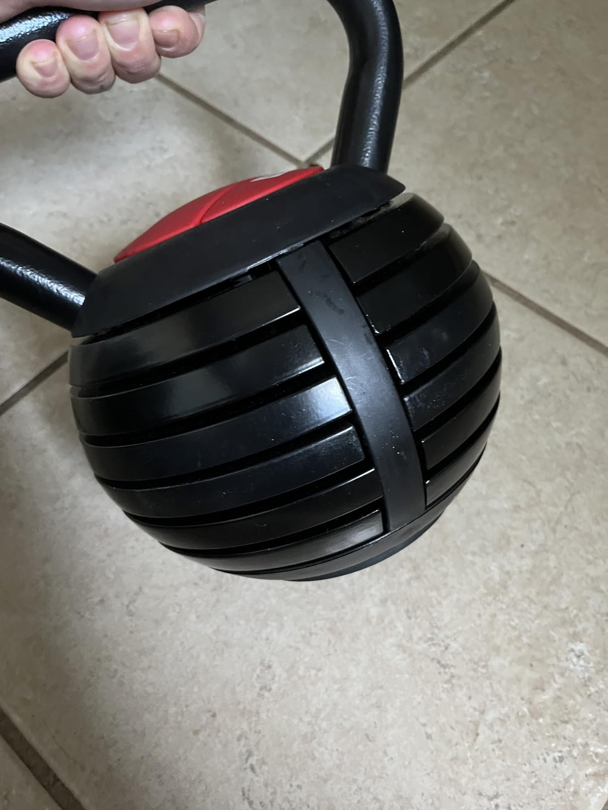 TopMade Adjustable Kettlebell Weights Set Cast Iron Exercise Fitness Kettle Ball Grip 5, 8, 9,12lb customer photo 1