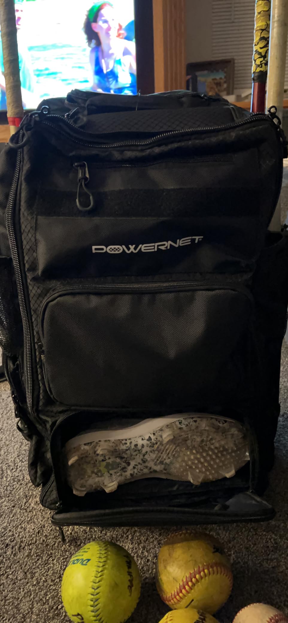 PowerNet Odyssey Softball & Baseball Bag, Rolling Backpack for Baseball Gear, Bat Bag with 4 Bat Sleeves, Cleat Compartment & Hanging Hooks customer photo 1