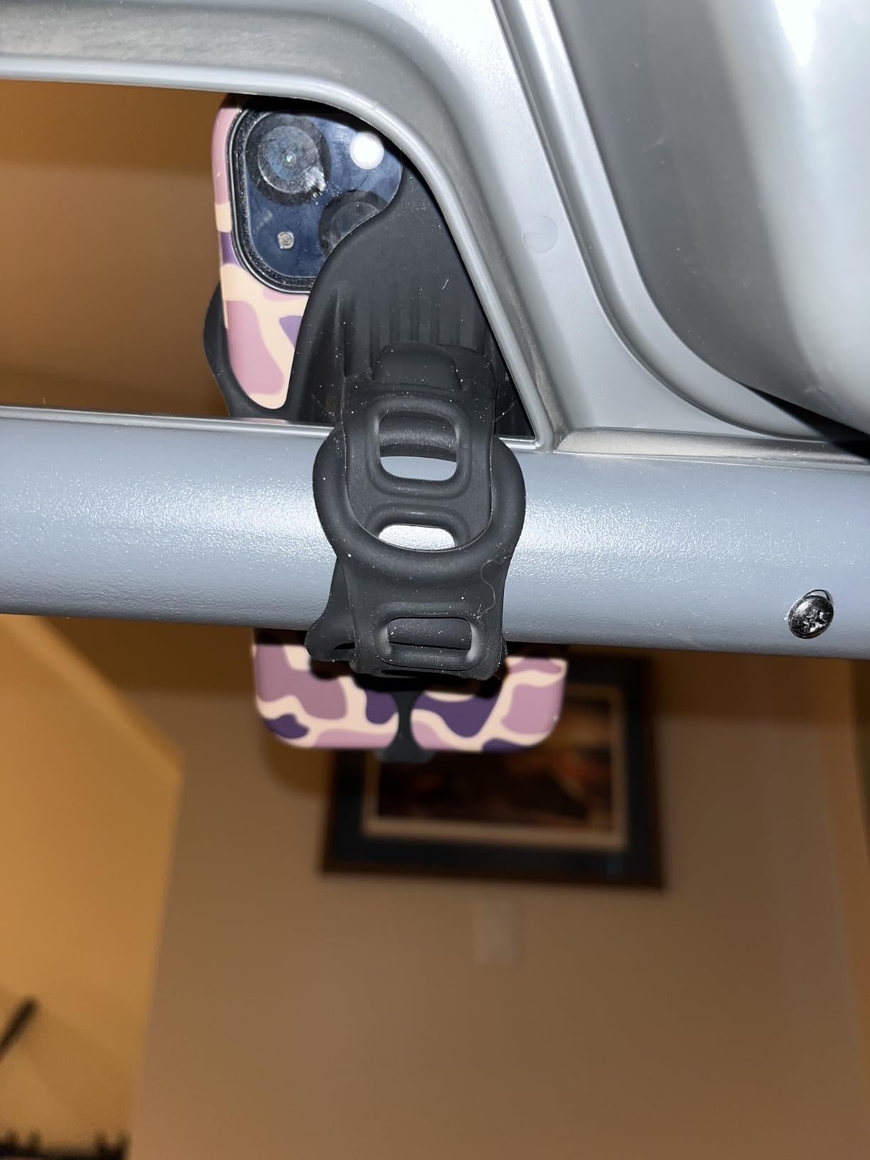 Bone Bike Tie 6 Pro, Bicycle Phone Mount for Stem, Scratch-Free & Shock-Absorbing Silicone MTB Holder with Dual-Strap Protection, Cycling Phone Carrier for iPhone & 4.7-7.2 Smartphones customer photo 1