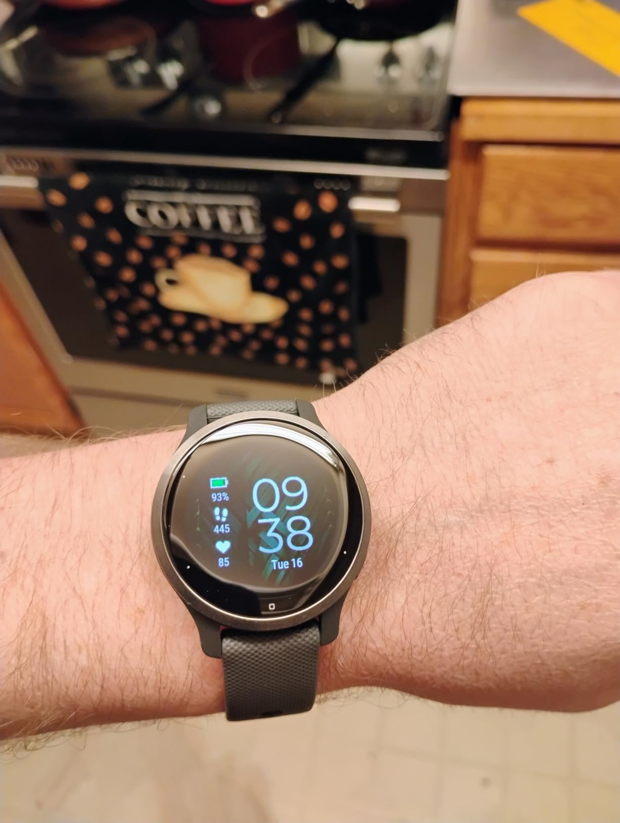 Garmin Venu 2S, Smaller-Sized GPS Smartwatch with Advanced Health Monitoring and Fitness Features, Slate Bezel with Graphite Case and Silicone Band (Renewed) customer photo 2