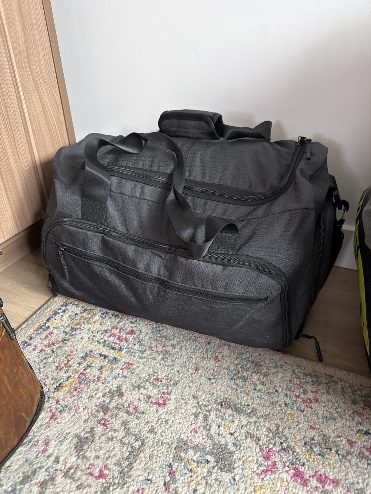 Gym Bag for Men Women, Sports Duffle Bag with Wet Pocket & Shoes Compartment, Water Resistant Overnight Weekender Bag Duffel Bag customer photo 1