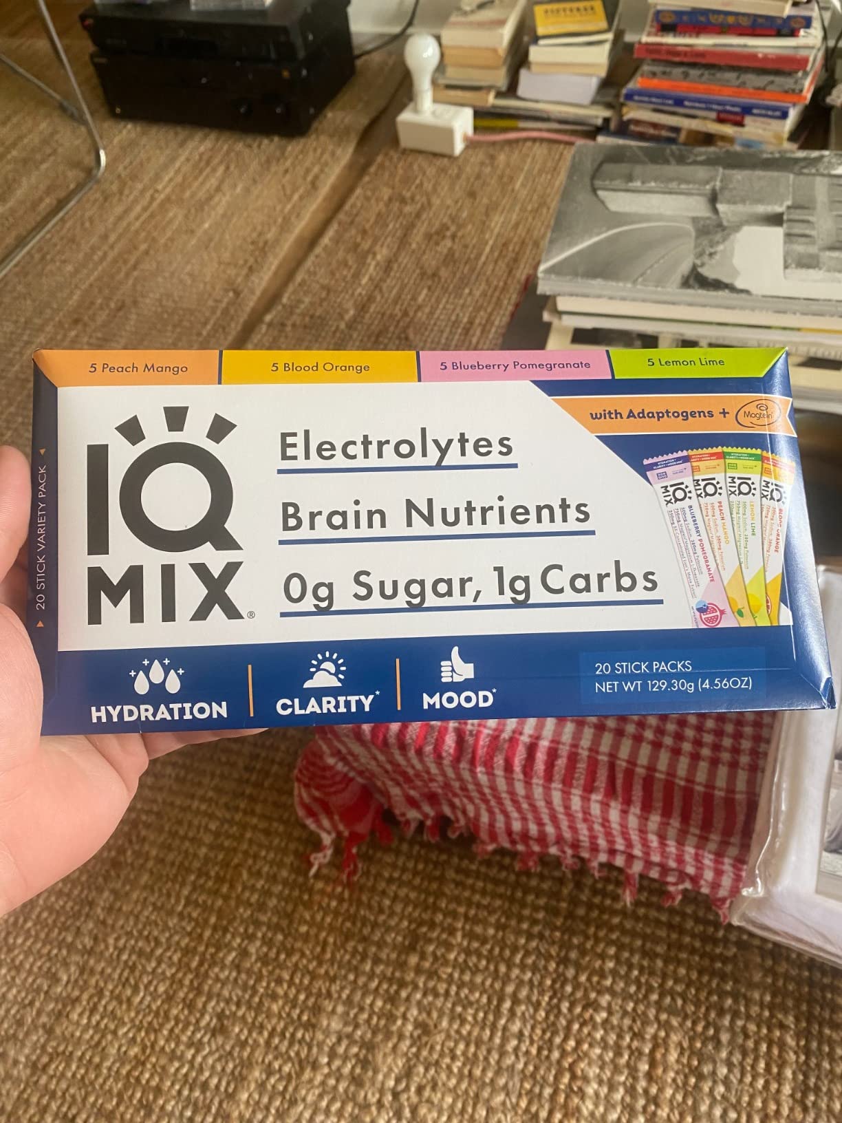 IQMIX Hydration Electrolyte Powder - 4-in-1 Formula for Hydration, Mental Clarity, Mood and Recovery - Sugar-Free Drink Mix, Keto, Magnesium L-Threonate, Lion's Mane - 20 Count Variety Pack customer photo 1