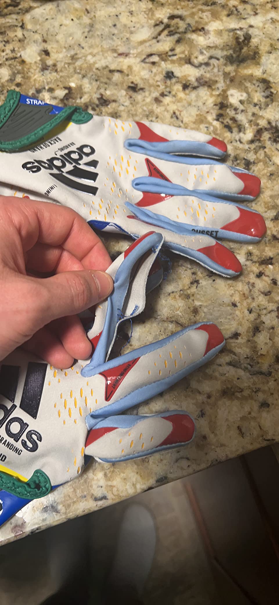 Adidas Adizero 12 Adult Football Receiver Gloves customer photo 2
