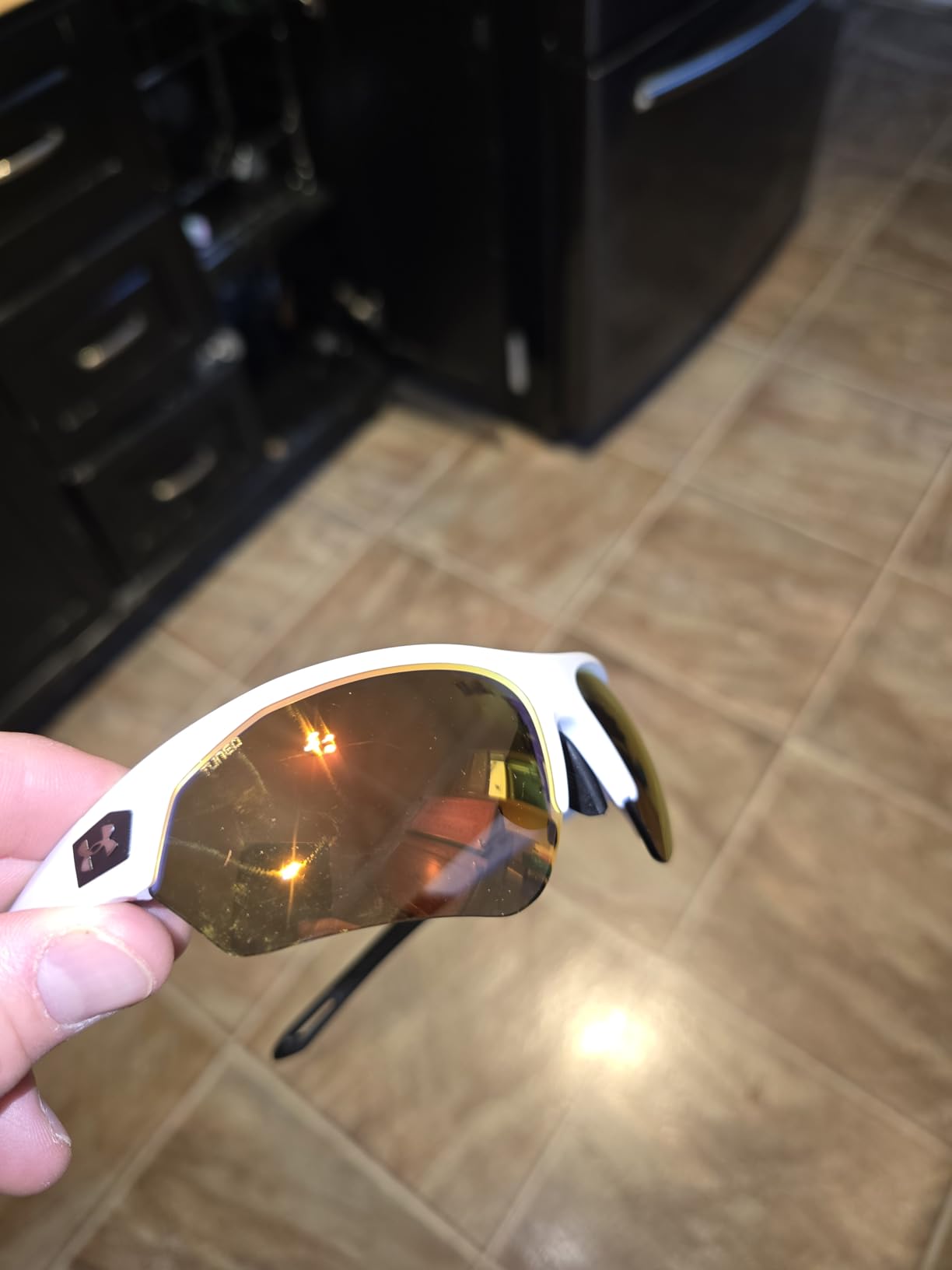 Under Armour Men's Playmaker Wrap Sunglasses customer photo 1