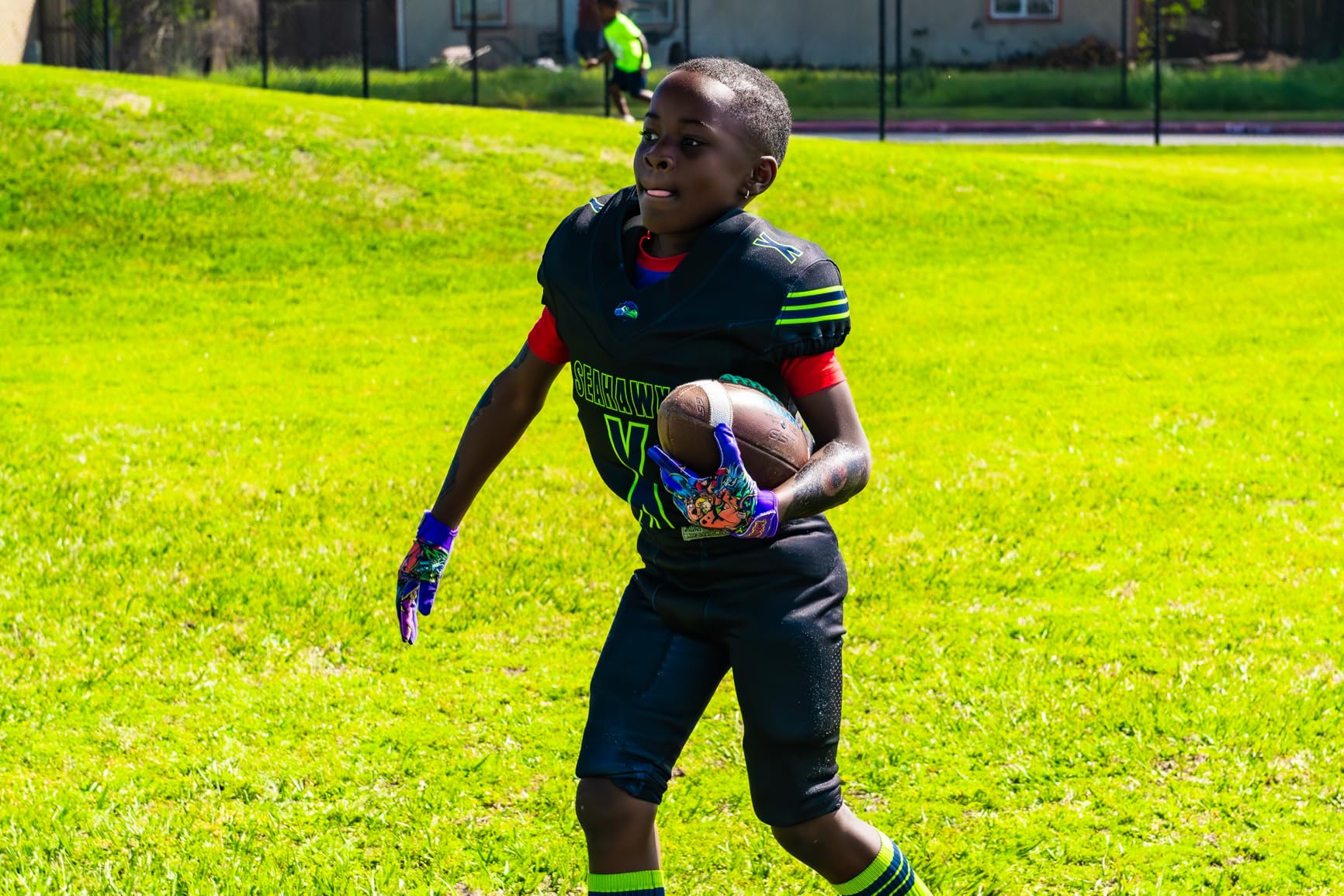 Phenom Elite Football Gloves - VPS1 | Lightweight, Super Sticky Receiver Gloves for Adults & Kids | Elite Grip & Comfort customer photo 2