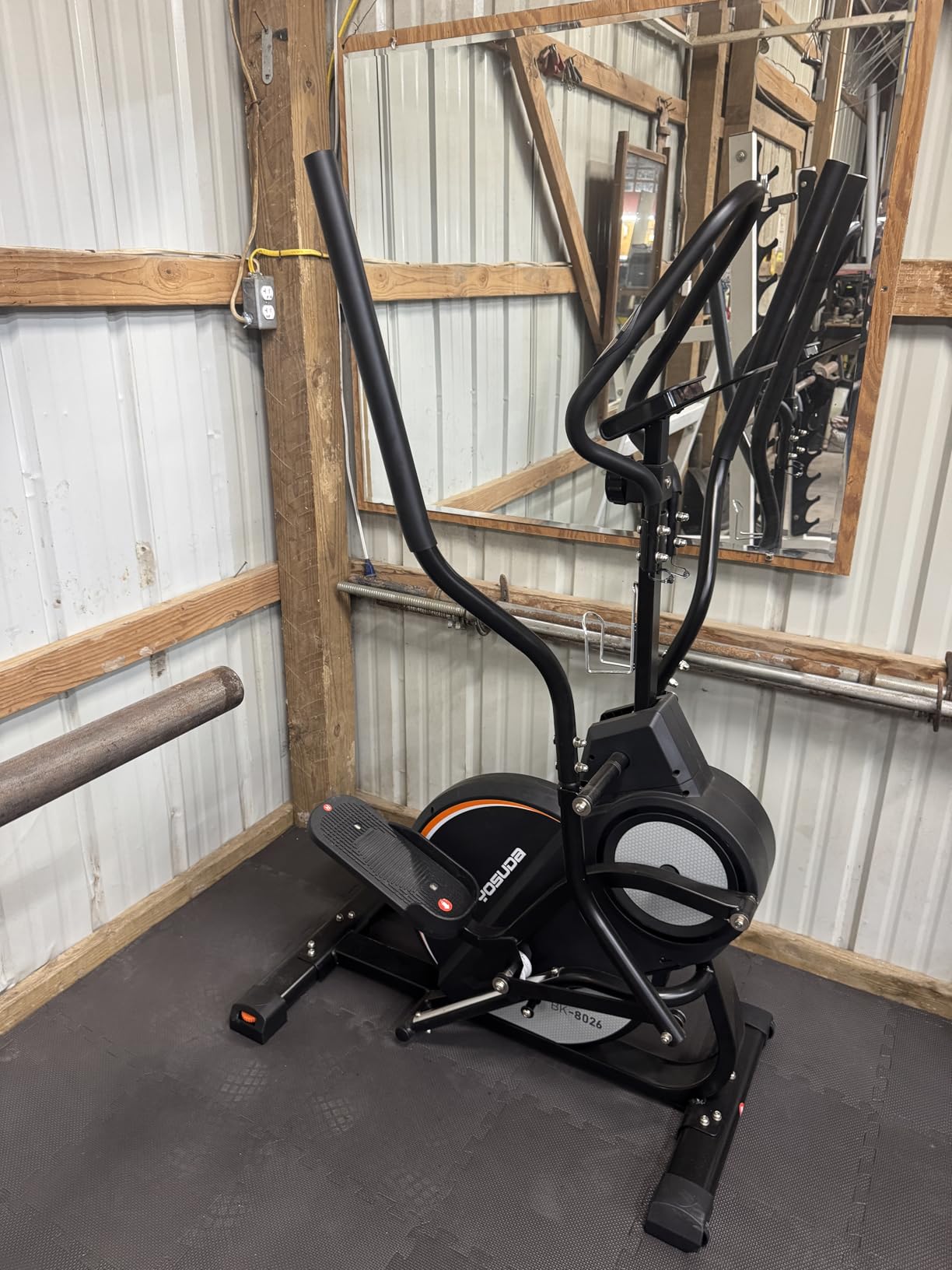 YOSUDA Elliptical Exercise Machine, Compact 3-in-1 (Elliptical + Cardio Climber + Stair Stepper) Elliptical for Home with 45-Degree Incline, 15.5IN Stride, 16 Levels Resistance, Support Kinomap/Fed APP customer photo 1