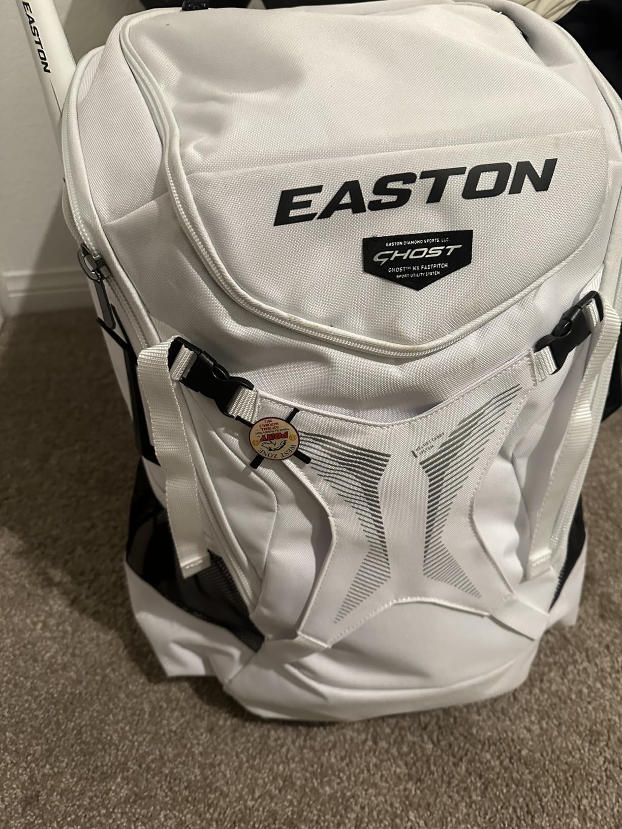 Easton | Ghost NX Backpack Equipment Bag | Adult | Fastpitch Softball | Team Logo Panel | Multiple Colors customer photo 2