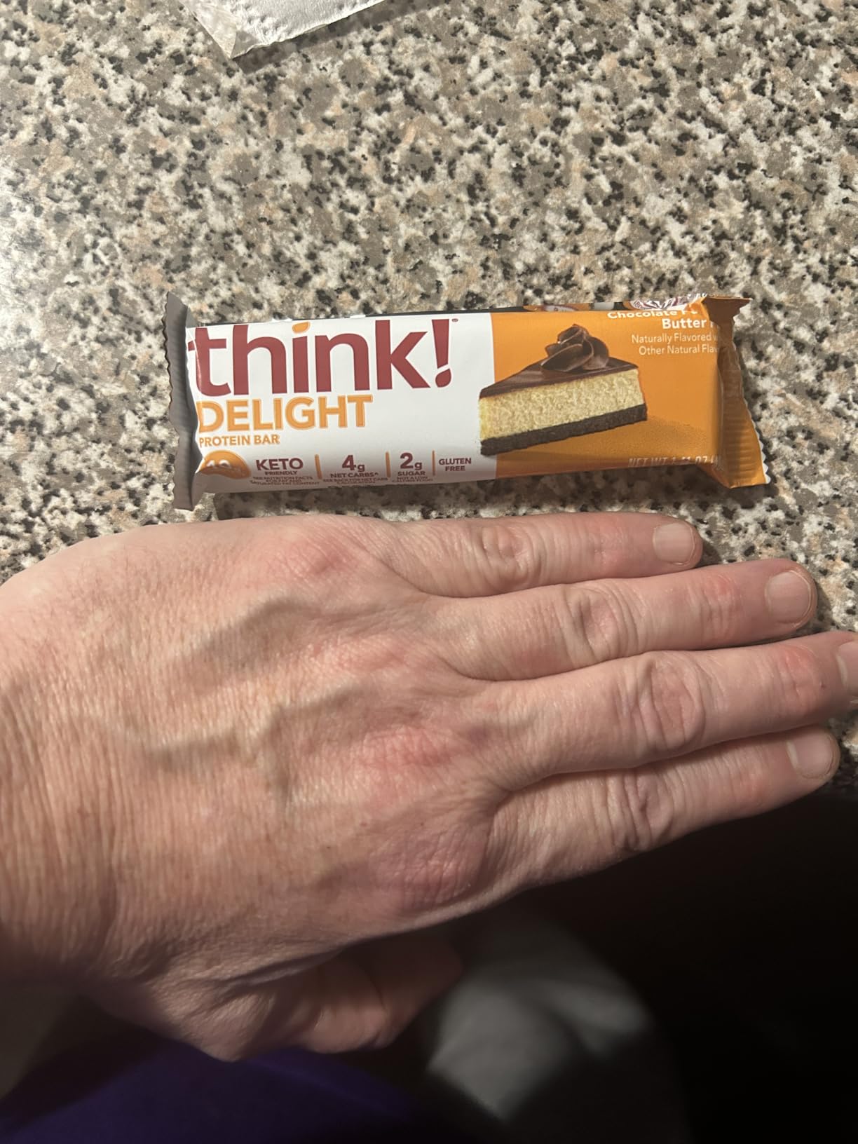 think! Delight Protein Bars, Chocolate Peanut Butter Pie, Low Sugar & Low Carb Gluten-Free Snack, Keto Friendly Snacks, 12 Count customer photo 1