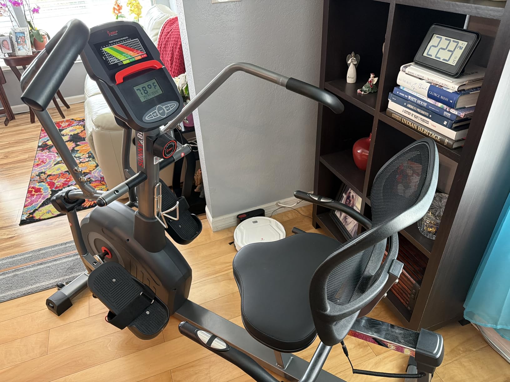 Sunny Health & Fitness Elite Recumbent Cross Trainer & Elliptical Machine with 12-Level Magnetic Resistance, Easy Adjust Seat & Exclusive SunnyFit App Enhanced Bluetooth Connectivity - SF-RBE420049 customer photo 1