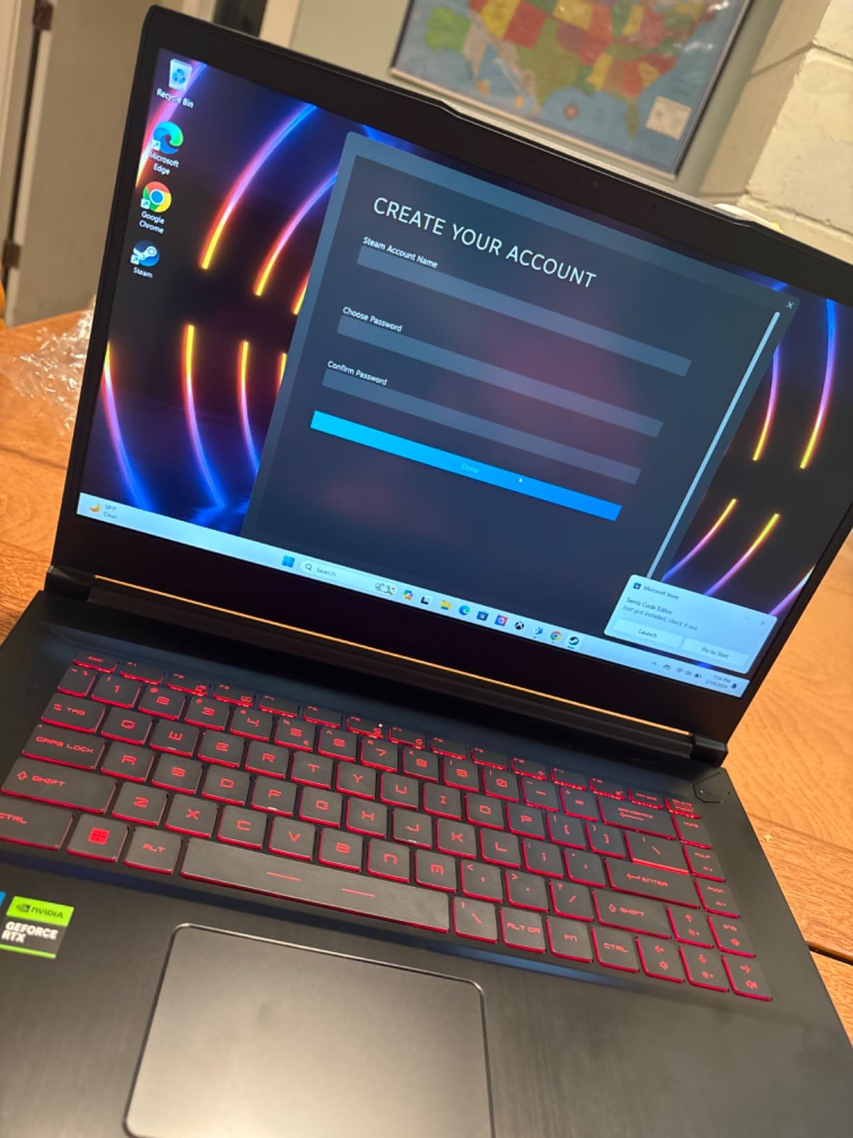 Thin GF63 Gaming Laptop: Intel Core i5-12450H GeForce RTX 2050, 15.6