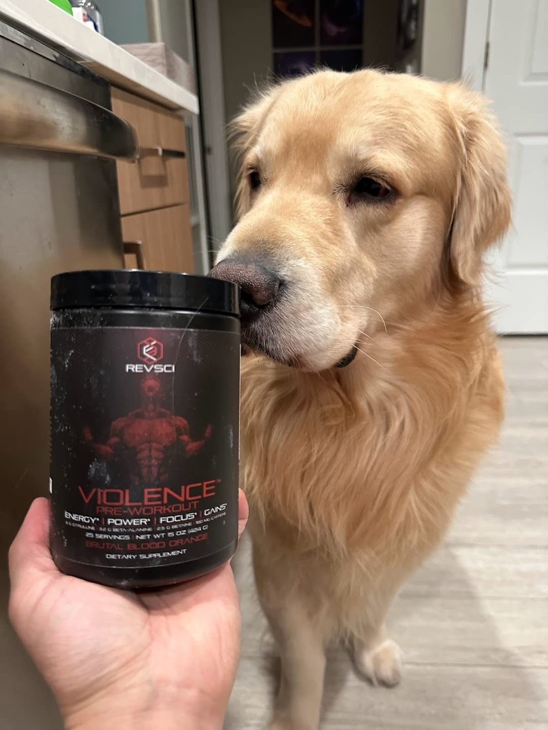 VIOLENCE Stim Free Pre Workout Powder by REVSCI, Precision Dosed Non Stim Preworkout Pump Pre Workout Caffeine Free Pre Workout Powder, Pump Supplement & Stimulant Free Nitric, Watermelon, 25 Servings customer photo 1