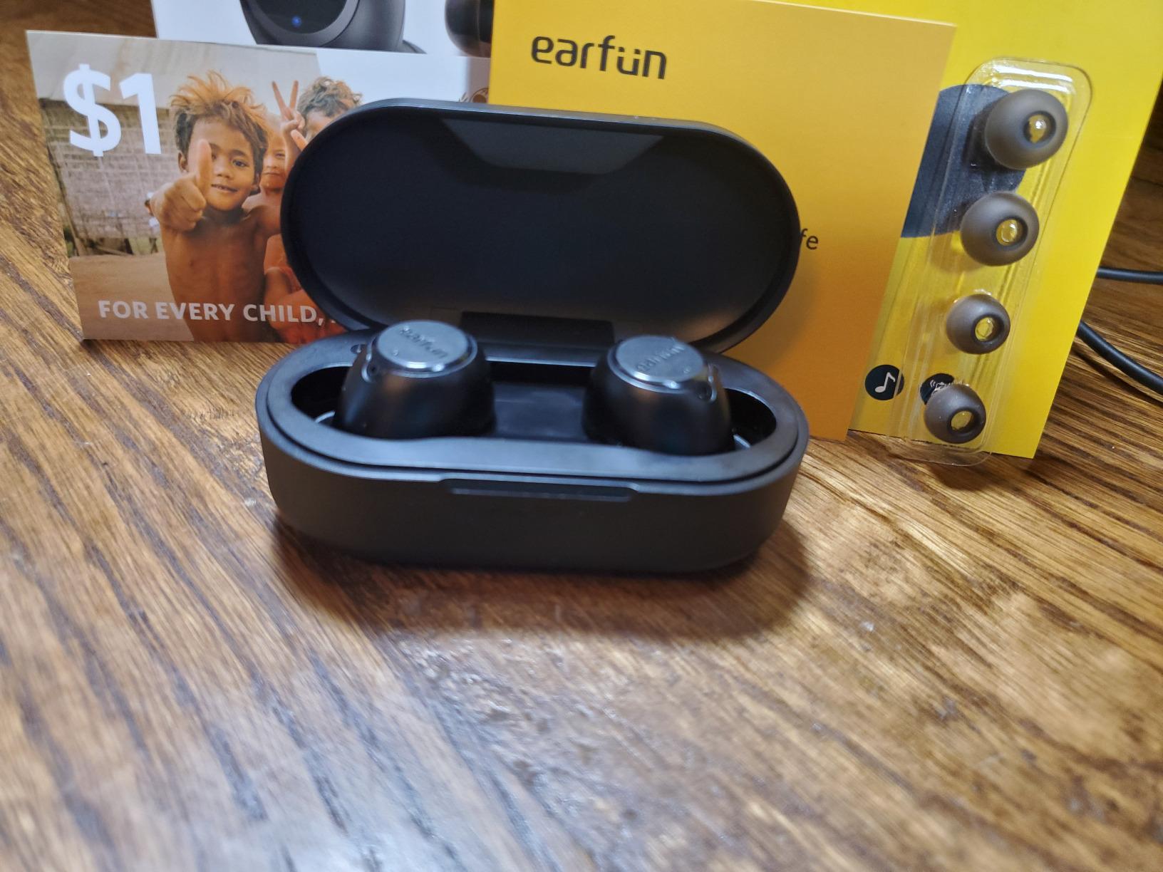 EarFun Free 2S Wireless Earbuds, [Upgraded Version] Bluetooth Earbuds with Deep Bass, 4 Mics for Clear Call, Customizable EQ App, IPX7 Waterproof in-Ear Headphones, 30H Playtime, Wireless Charging customer photo 2
