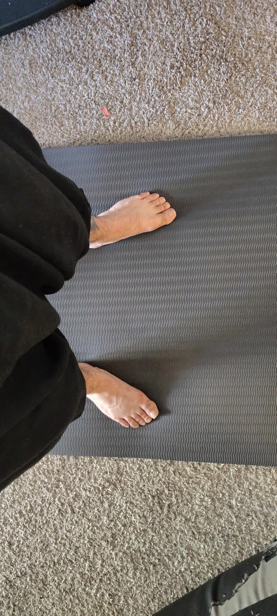 Extra Long & Wide Thick Yoga Mat for Tall Men & Women, 84'' x 32'' x 7mm Oversized Yoga Mat Double-Sided Non Slip, Pro TPE Yoga Mats with Strap customer photo 2